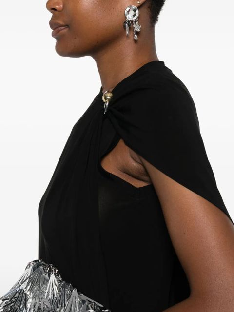 Jean Paul Gaultier knot-detail sleeveless dress - Black