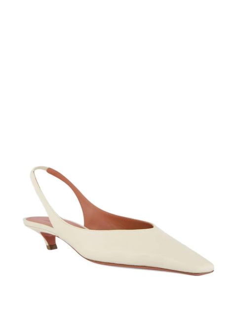 Amina Muaddi Jamie sling pumps - Neutrals