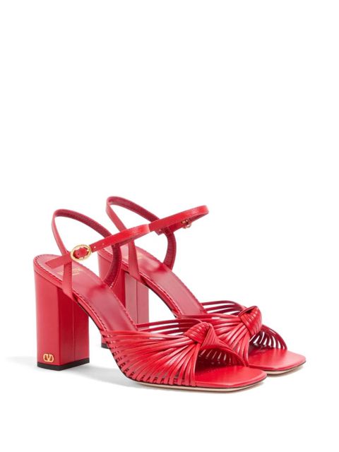 Valentino Garavani Annet kidskin sandals 90mm - Red - zdjęcie produktu nr 2