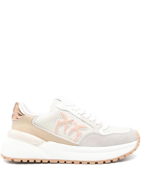 PINKO Love Birds-appliqué sneakers - Neutrals - zdjęcie produktu nr 1