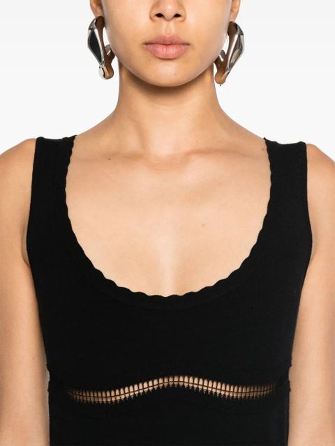 Blumarine jersey min dress - Black