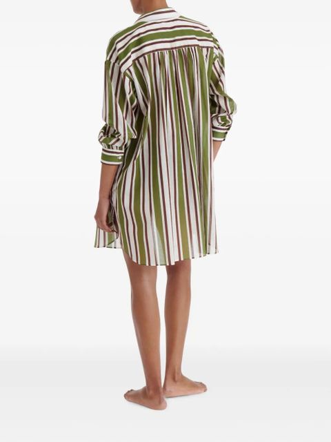 ERES Season striped shirt - Green