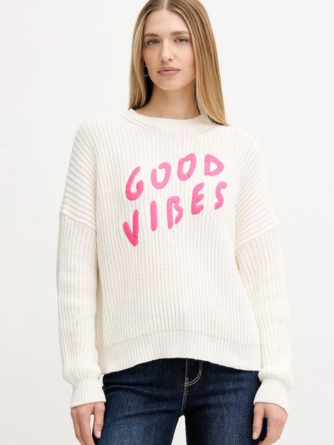 MAX&Co. sweter damski kolor biały 2528366012200 - zdjęcie produktu nr 1