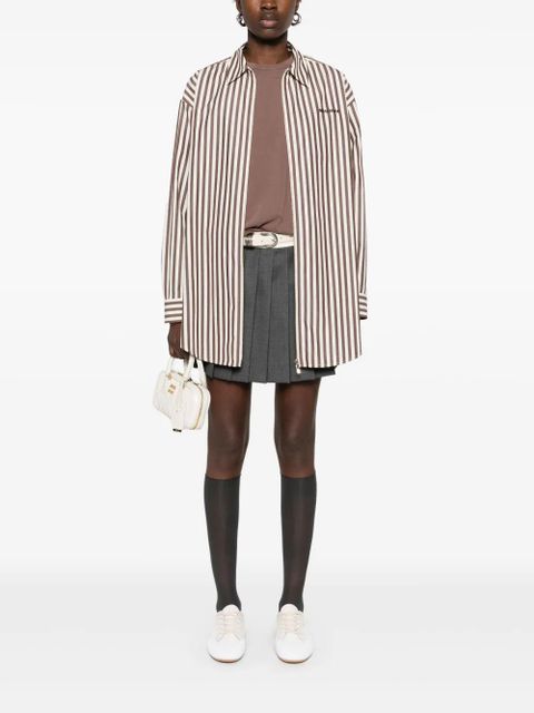 Miu Miu striped shirt - Brown - zdjęcie produktu nr 2