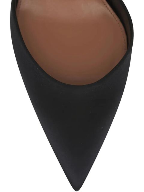 Aquazzura Luce embellished-strap heeled mules - Black