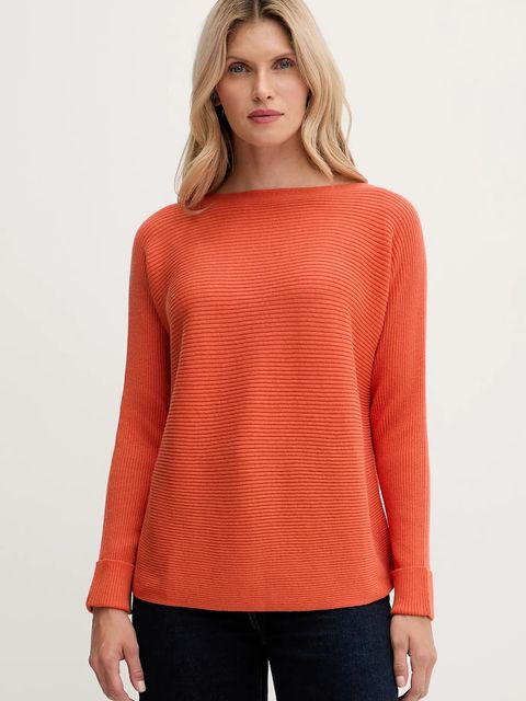 United Colors of Benetton sweter z dodatkiem wełny damski kolor pomarańczowy 1Y6SD10CH - zdjęcie produktu nr 1