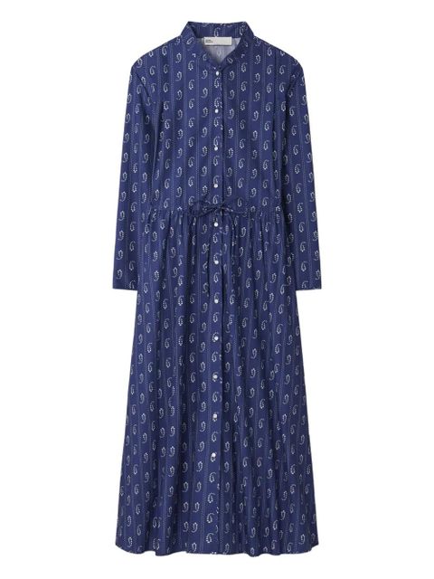 Tory Burch printed cotton beach dress - Blue - zdjęcie produktu nr 1