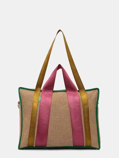 United Colors of Benetton torebka shopper damska pleciona - zdjęcie produktu nr 1