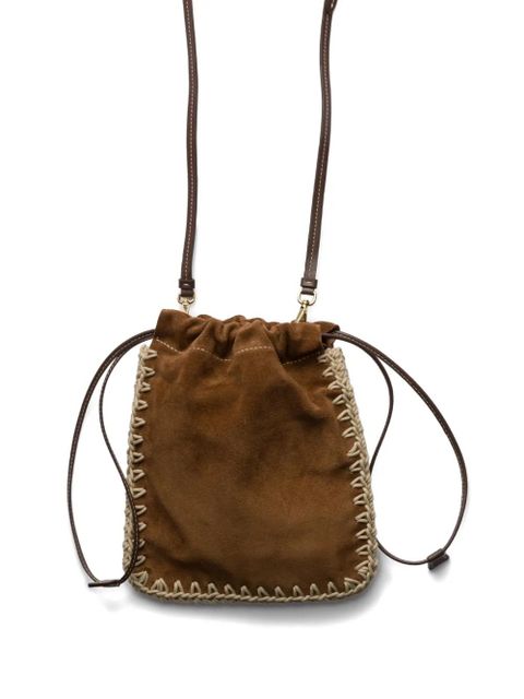 Prada suede smartphone case - Brown