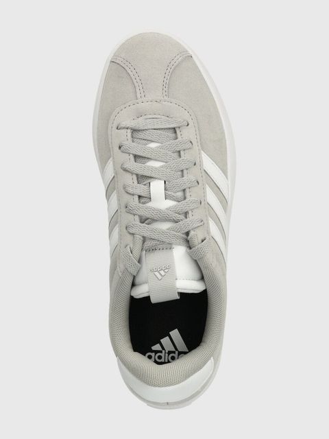 adidas sneakersy skórzane Vl Court kolor szary ID6280 - zdjęcie produktu nr 2