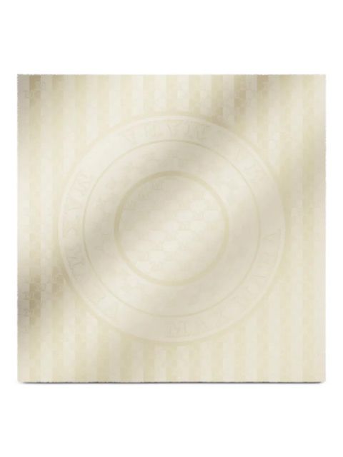 Max Mara logo-detail patterned scarf - Neutrals - zdjęcie produktu nr 1