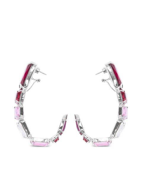 AREA crystal wrap earrings - Pink