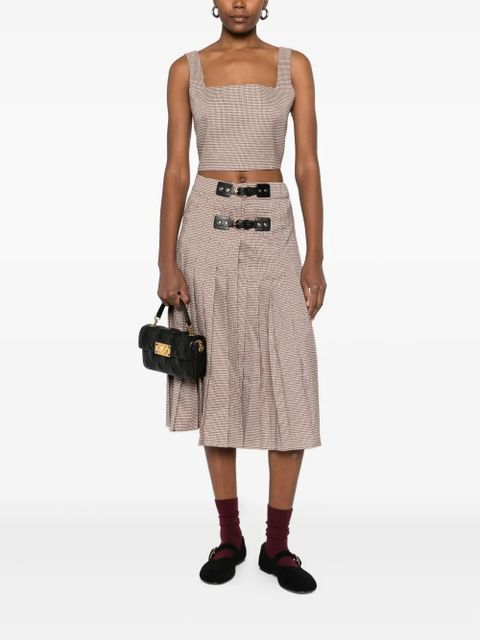 Maje pleated skirt - Brown