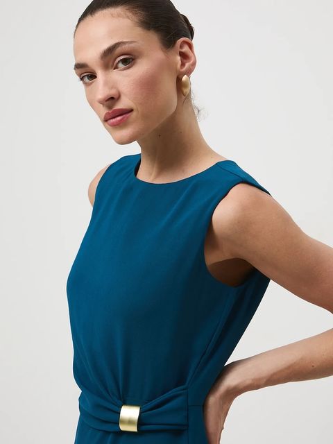 Medicine sukienka kolor zielony maxi rozkloszowana