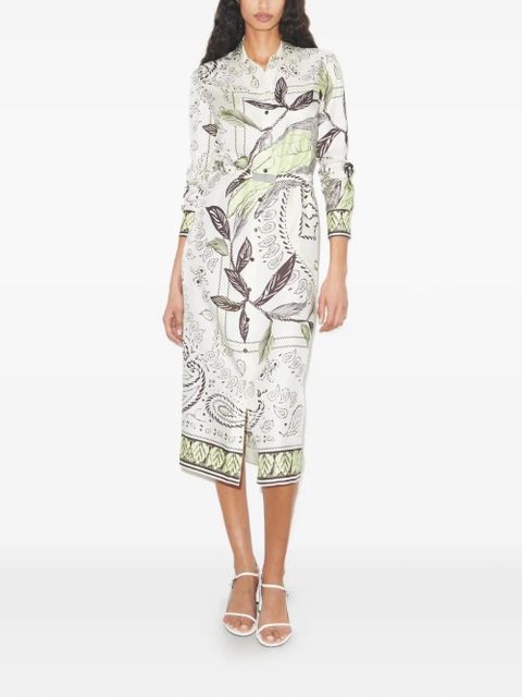 Tory Burch printed silk shirtdress - Neutrals - zdjęcie produktu nr 2