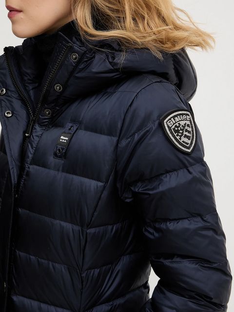 Blauer kurtka puchowa ANITA kolor granatowy przejściowa BLDK03101