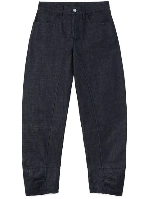 Jil Sander cropped tapered jeans - Black - zdjęcie produktu nr 1