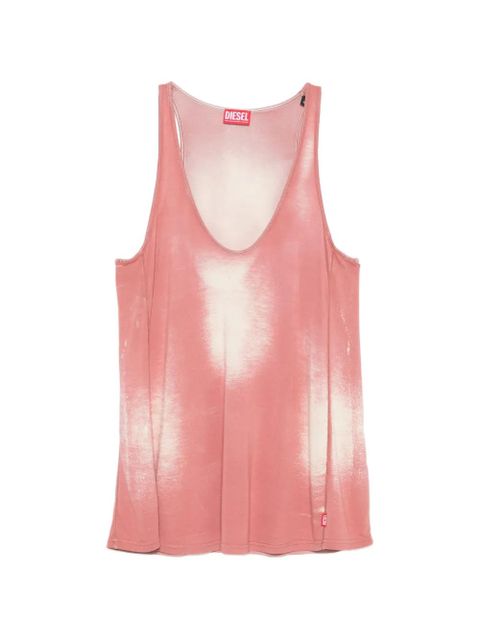Diesel bleached V-neck top - Pink - zdjęcie produktu nr 1