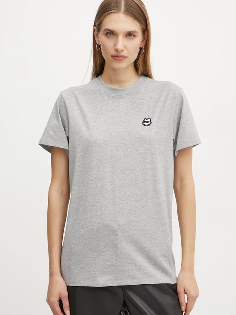 Karl Lagerfeld t-shirt bawełniany IKON - zdjęcie produktu nr 2