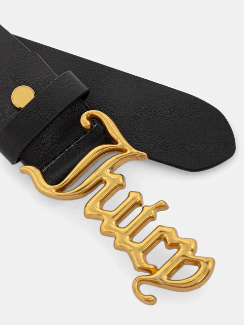 Juicy Couture pasek skórzany JC damski kolor czarny WIJJ98539WL7 - zdjęcie produktu nr 2