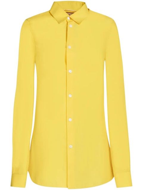 Marni balloon-sleeve poplin shirt - Yellow - zdjęcie produktu nr 1