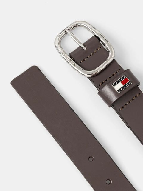 Tommy Jeans pasek skórzany damski kolor brązowy AW0AW15836 - zdjęcie produktu nr 2