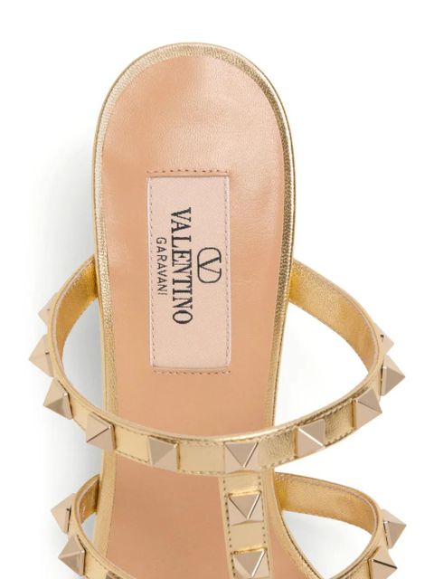 Valentino Garavani 60mm Rockstud sandals - Gold