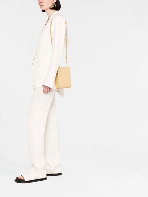 Jil Sander Tangle crocodile-effect crossbody bag - Yellow - zdjęcie produktu nr 2