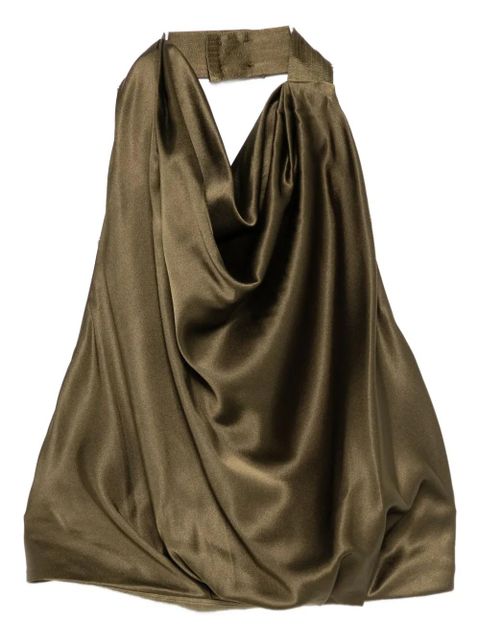 Cult Gaia Adienne draped halterneck top - Green - zdjęcie produktu nr 2