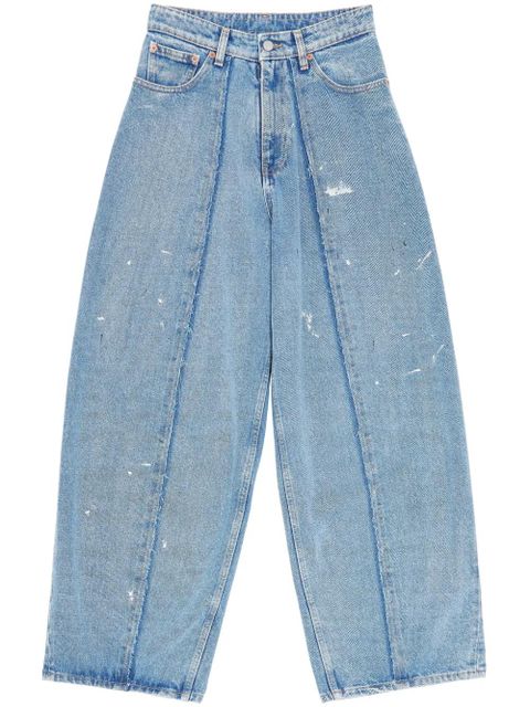 MM6 Maison Margiela straight-leg cotton jeans - Blue - zdjęcie produktu nr 1