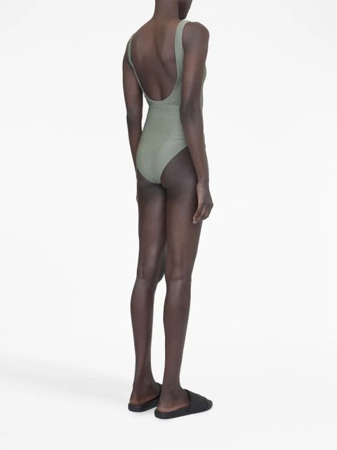 ANINE BING Jace scoop-neck bodysuit - Green