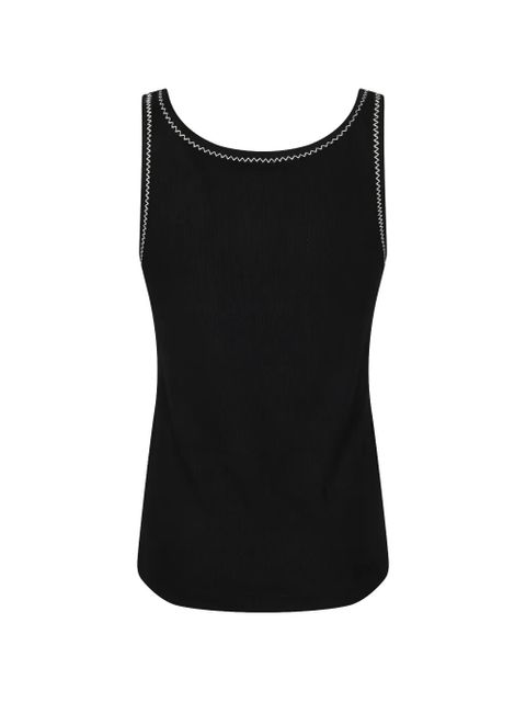 PINKO logo-detail tank top - Black - zdjęcie produktu nr 2