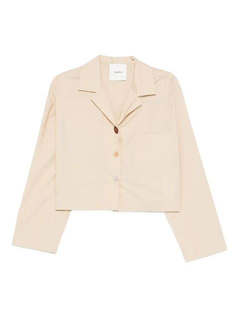 Nanushka patch-pocket cotton shirt - Neutrals - zdjęcie produktu nr 1