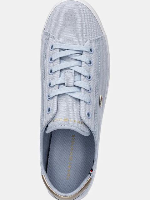 Tommy Hilfiger tenisówki VULC CANVAS LACE UP SNEAKER kolor niebieski FW0FW08647