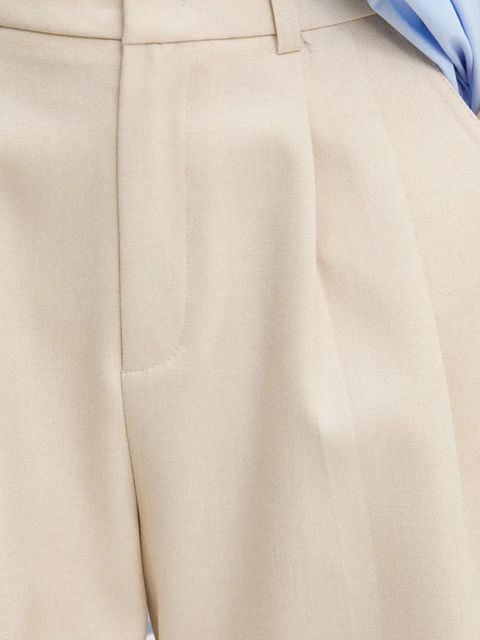 Answear.LAB szorty damskie kolor beżowy gładkie high waist - zdjęcie produktu nr 2