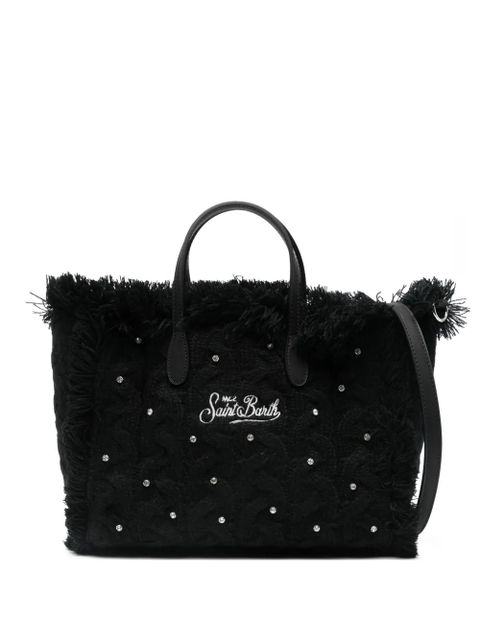 MC2 Saint Barth wool-braid tote bag - Black - zdjęcie produktu nr 1