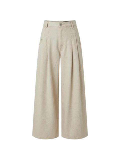 Jacquemus pleated-detail jeans - Neutrals - zdjęcie produktu nr 1