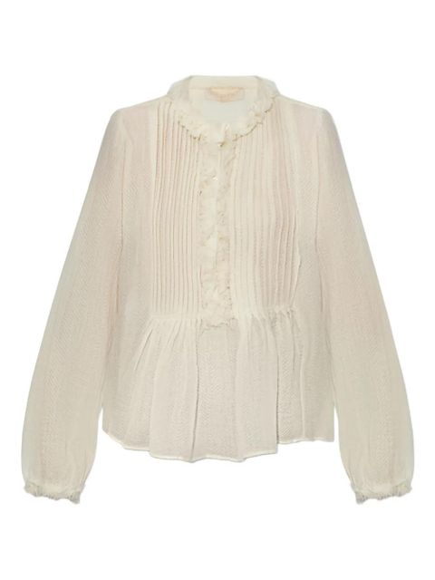 Ulla Johnson ruffled blouse - Neutrals - zdjęcie produktu nr 1