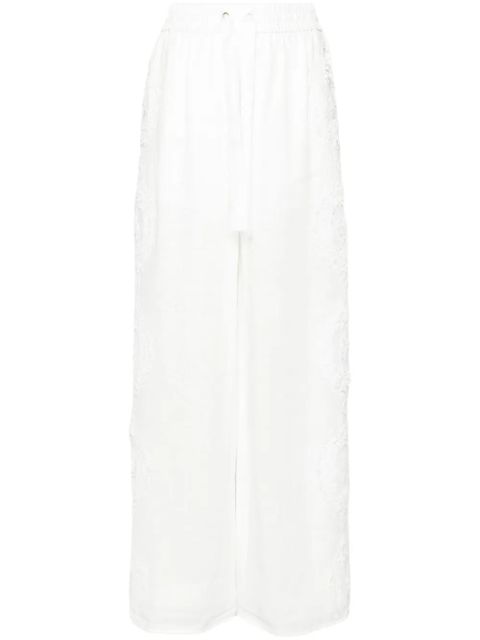 ZIMMERMANN Halliday wide-leg trousers - White - zdjęcie produktu nr 1