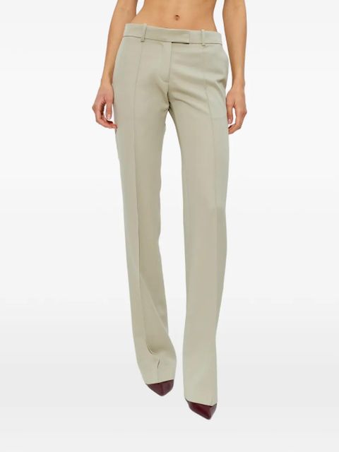 The Attico pressed-crease trousers - Neutrals