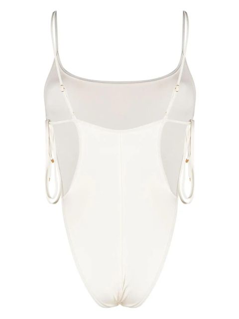 Blumarine open tie side swimsuit - White - zdjęcie produktu nr 2
