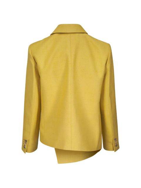 Michael Kors Palomino asymmetric shawl-lapel jacket - Yellow - zdjęcie produktu nr 2
