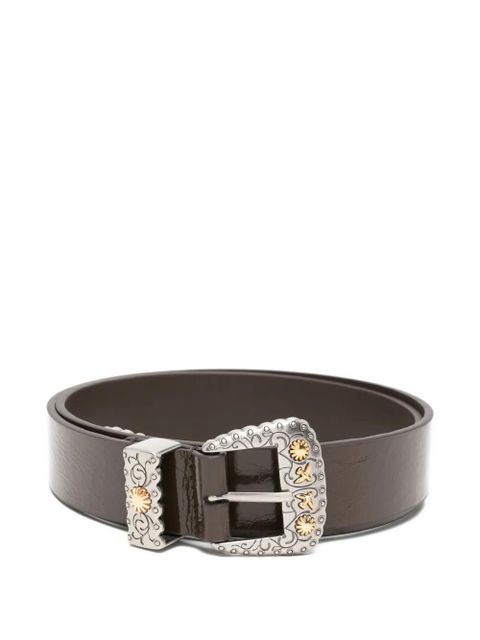 PINKO decorative-buckle belt - Brown - zdjęcie produktu nr 1