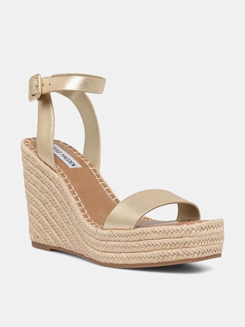 Steve Madden sandały na koturnie skórzane Upstage - zdjęcie produktu nr 2