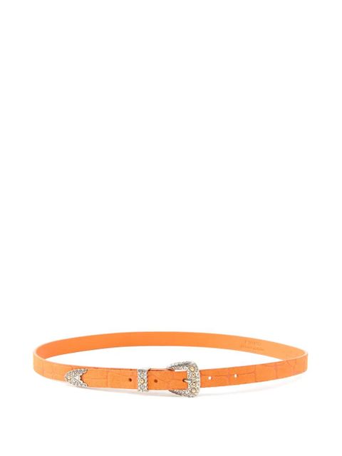 PINKO croc-effect buckle belt - Orange - zdjęcie produktu nr 1