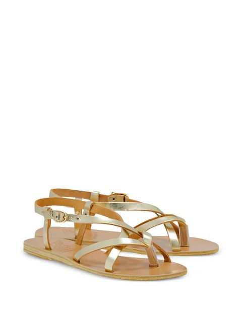 Ancient Greek Sandals Semele flat sandals - Gold