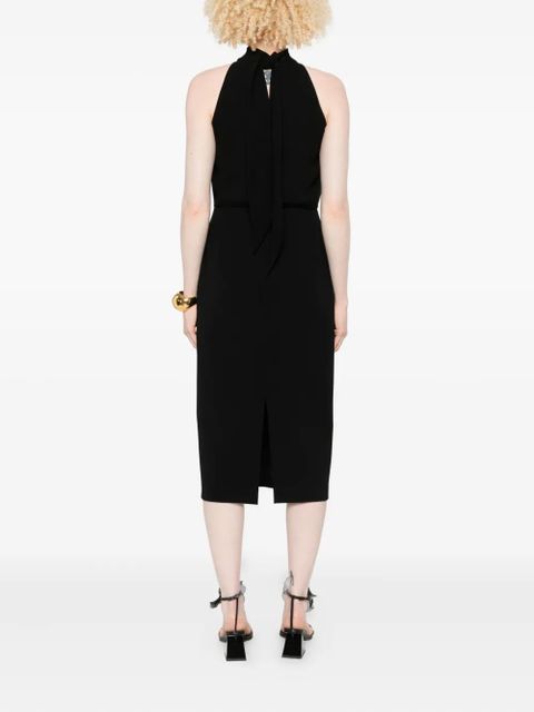Max Mara halterneck sheath midi dress - Black