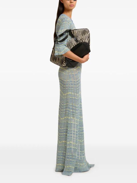 Marni slit maxi dress - Blue