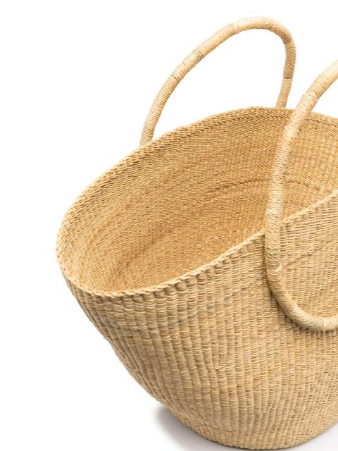 Muun interwoven-design tote bag - Neutrals