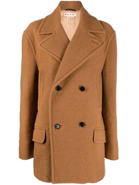 Marni double-breasted short coat - Brown - zdjęcie produktu nr 1